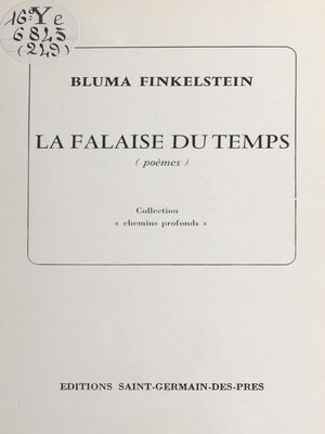 cover image of La falaise du temps